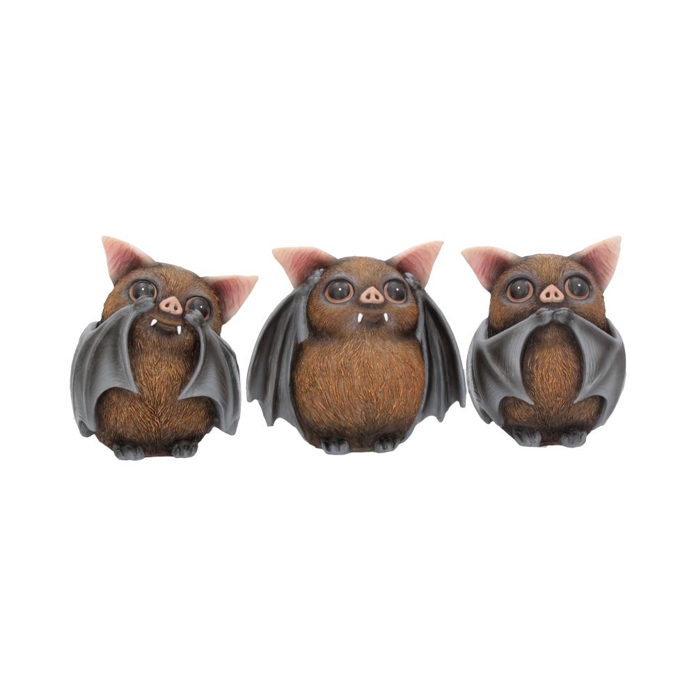 Three Wise Bats 9cm